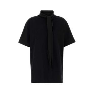 Carven Women Black Cotton Oversize T-Shirt